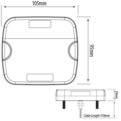 247 Lighting CA 7094 LED Front Position//Indicator Lamp