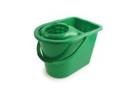 Plastic Mop Bucket with Plastic Handle - 15 Litres