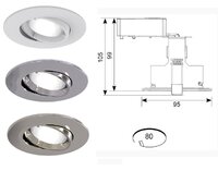 ANSELL EDGE GU10 FIRE RATED GIMBAL 50W IP20