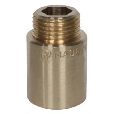 Verlengstuk messing 1/2 x 15