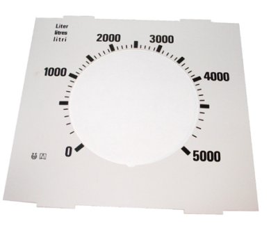 Schaal 5000 L pneumatische peilmeter