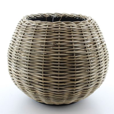 Drypot Tina Rattan D57 H44cm - Grey
