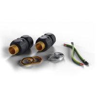 Wiska ShieldGland M20L Pro Pack Brass Locknut And E-Spring OD 12 - 21mm (Pack Of 2) WISKA-10112395