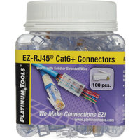 EZ-RJ45 Cat6 Connectors 100 Jar