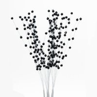 Pearl Stem Spray Black - Pack of 144
