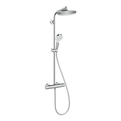 Crometta S240 1 Jet Shower Pipe with Thermostatic Mixer 27267000