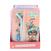 Santoro London Harmonie Lane Notebooks With Stationery 8pc Cdu