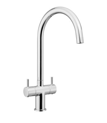 Leisure AquaSwan Dual Lever Monobloc Tap - Chrome