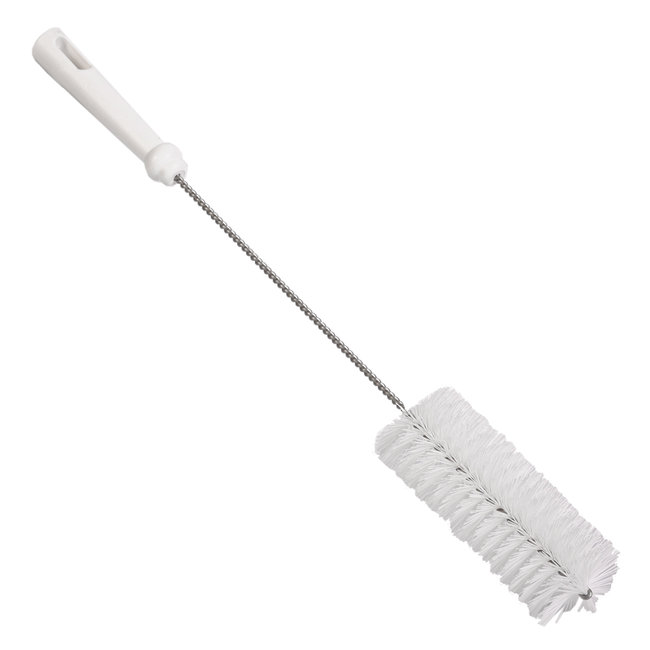 Bottle Brush PBT Bristle, 60mmØ, 500mm Polygrip Handle, White Klipspringer