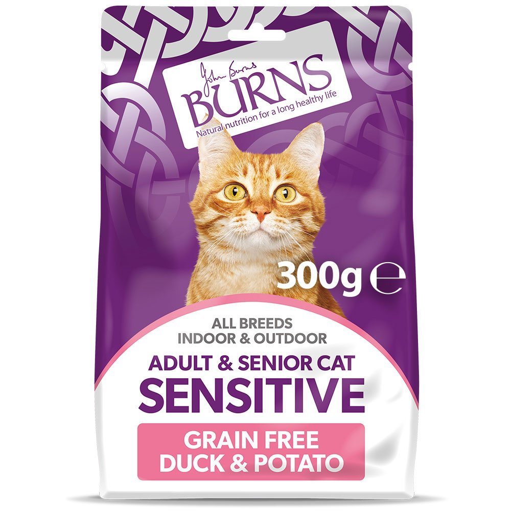 Burns Adult Cat Sensitive Grain Free Duck and Potato Dry Food 1.5kg