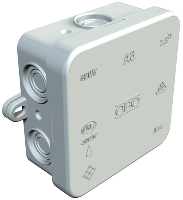 A8 JUNCTION BOX 75X75X36 WITHOUT TERMINAL.