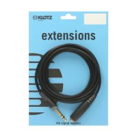 Klotz AS-EX20300 - 3m 6.3mm Jack Plug to 6.3mm Jack Socket Headphone Extension Cable