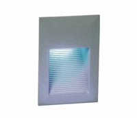 ONE Light Rectangular Grey Recessed LED Brick Light IP54