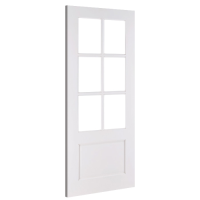 Deanta NM3/GB Primed Glazed Glass Door - 78x30
