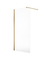 ASPECT 700MM WETROOM PANEL - BRUSHED GOLD