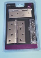 DW Ball Bearing Hinge 4x3" Pair Satin Nickel Plated