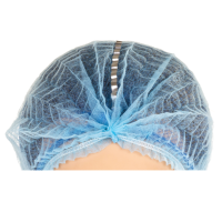 Blue Detectable Pleated Style Mob Cap, 1000/Case