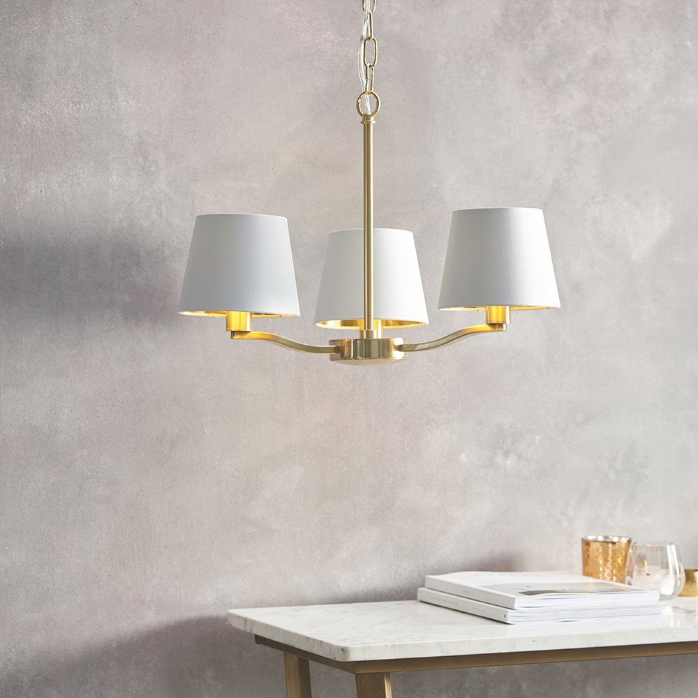 Endon Harvey Brass Pendant Light