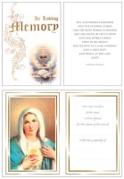 Mass Card/White Cover/Pkd 6's   (2182)