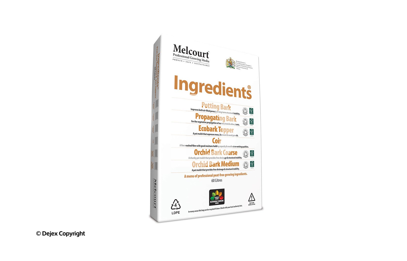 MELCOURT POTTING BARK - 60lt