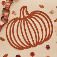 Pumpkin Felt Placemats - Pack of 4
