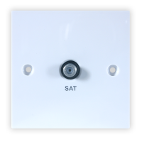 Triax TV (F), Single, 1 Way Wall Plate (304123)