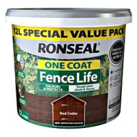 RONSEAL ONE COAT FENCELIFE RED CEDAR 12LTR