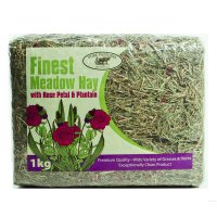 Pure Pastures Finest Meadow Hay With Rose Petal & Plantain 4x1kg