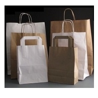 Paper Bags Brown and White