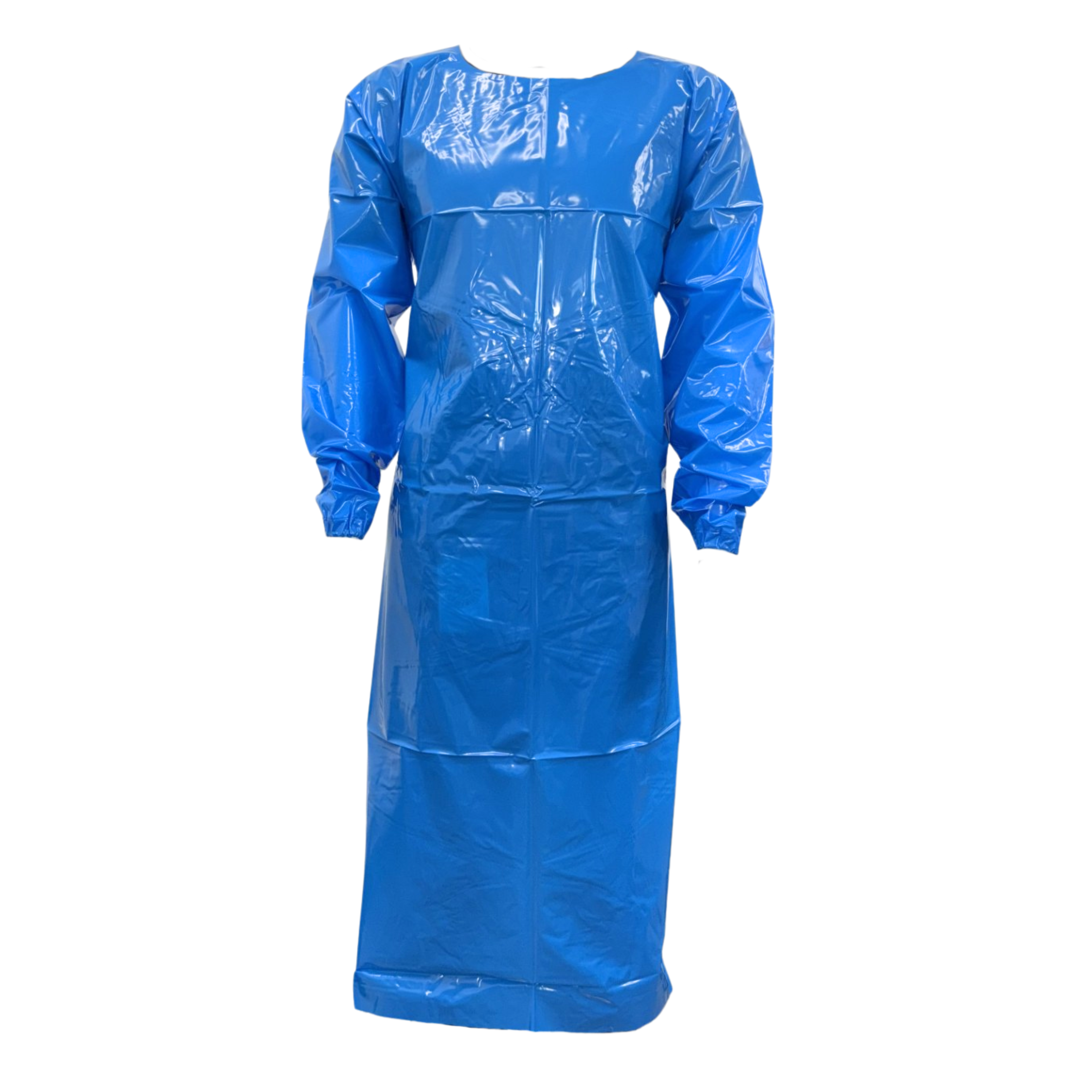 Blue TPU Foodgrade Smock with Sleeves