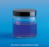 Azpack&trade; Clear Glass Ointment Jars with Black Urea Screw Caps_x005F_x000D_ 120 mL, 58/R3