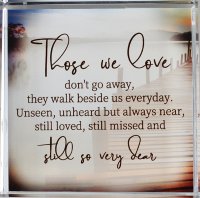 Glass Block Paperweight/Those We Love   (50681)