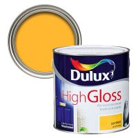 Dulux High Gloss Cornfield Colour 2.5L Tin & Colour Swatch