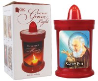Battery Grave Light/Saint Pio   (87994)