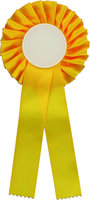 25cm Rosette with 50mm Recess (Yellow)
