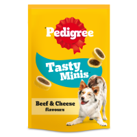 Pedigree Tasty Minis with Beef and Cheese Flavours Dog Treats 8x140gm DK88P