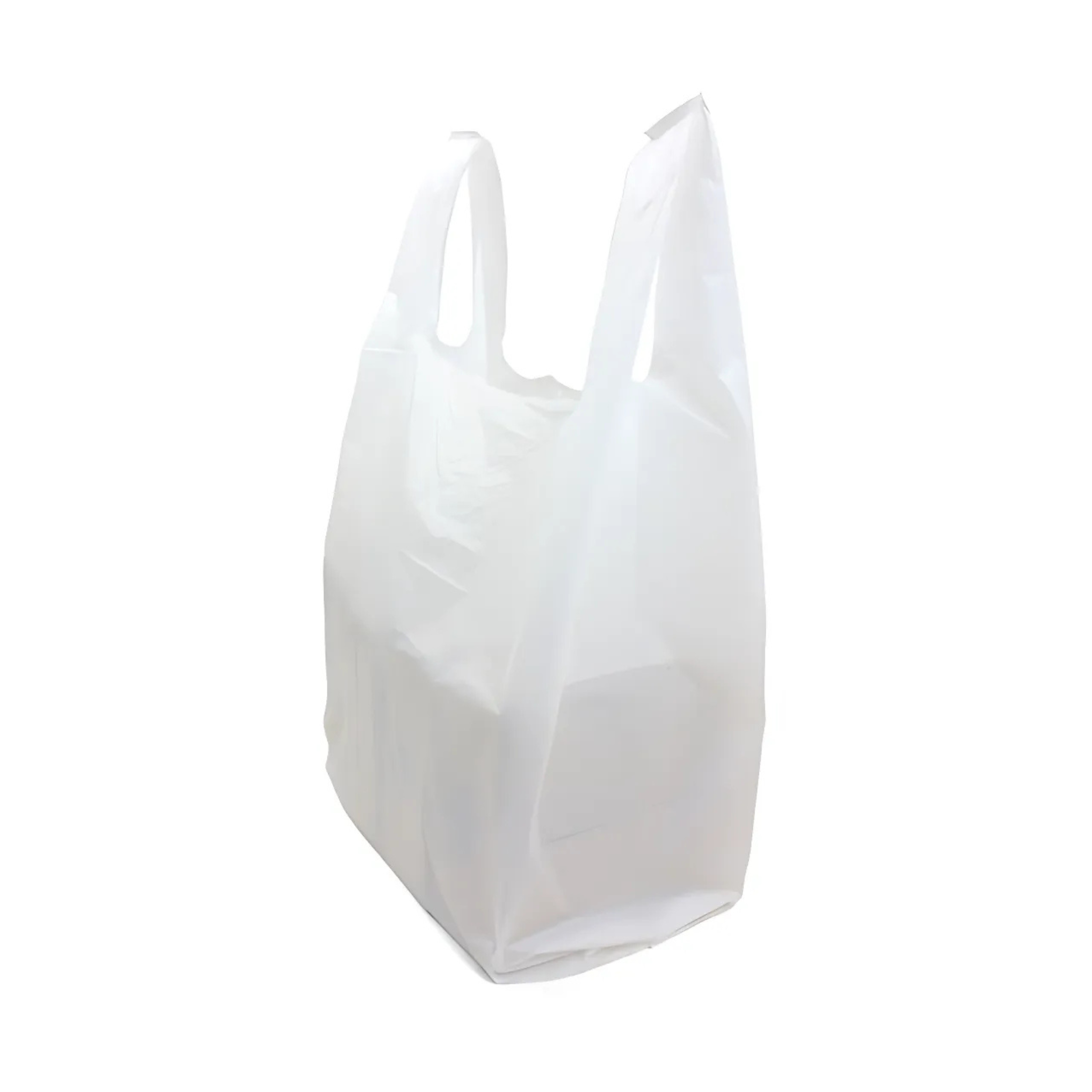 Embossed Vest Carrier, 11x17x21", Block-Headed, White, 2000/Case