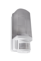 WHITESTAR 60W bulkhead with PIR, IP44, White