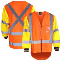 Hi-Vis Vest, LS, TTMC MTC, Orange/Yellow