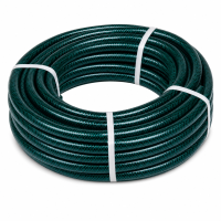 Green Reinforced Garden Hose 30m Coil 1/2"