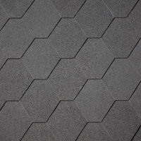 Iko Felt Shingles Black Hexagonal 2 Square Metre Pack