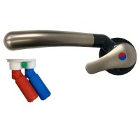 Reich L/H Twist Mixer Tap (Matt Nickel - Smooth Fittings)