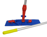 UNIKO FLAT MOP HOLDER LOCK & HANDLE YELLOW 40cm