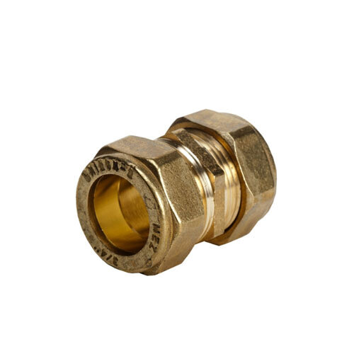 310 Compression Brass Reducing Joiner (3/4" x 1/2")