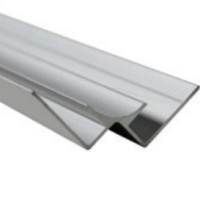 10MM INTERNAL CORNER TRIM ALUMINIUM - BRUSHED BRASS