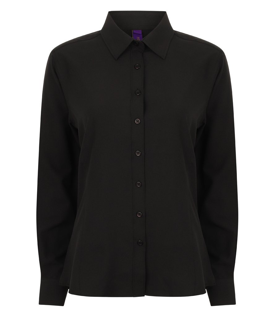 HENBURY LADIES WICKING, ANTI-BAC, QUICK DRY LONG SLEEVED SHIRT