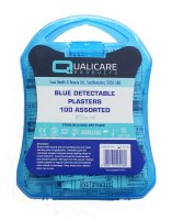 Blue Detectable Assorted Plasters Box 5 sizes (pk100)