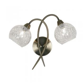 Oaks Tarn Antique Brass 2 Wall Light