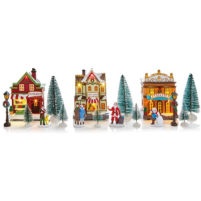 LED Village Set - 17pce