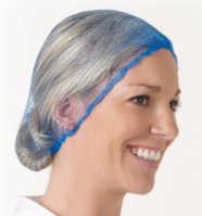 Hairtite Metal Detectable Hairnet - Blue One size